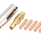 Kit 2 Arame Mig Uso Sem Gás 0.8mm 1kg + 5 Bico De Contato 0,8