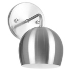 Kit 2 Arandela Aluminio Bola Escovado 23x25cm