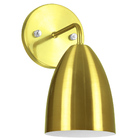 Kit 2 Arandela Aluminio Cone Sadan Dourado 23x29cm