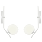 Kit 2 Arandela Aro Angular Jabuticaba Branco Orby