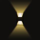 Kit 2 Arandela Cairo 2 Fachos Preta + 2 Lampada G9