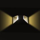 Kit 2 Arandela Cairo 2 Fachos Preta + 2 Lampada G9