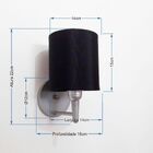 Kit/2 Arandela Cilíndrica Md-2009 Base Cinza Cúpula Em Tecido