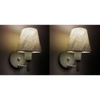 Kit/2 Arandela Cone Md-2012 Branco C/ Inter Liga E Desl Cúpul