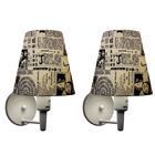 Kit/2 Arandela Cone Md-2013 Branco C/ Inter Liga E Desl Cúpul