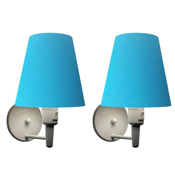 Kit/2 Arandela Cone Md-2013 Branco C/ Inter Liga E Desl Cúpul