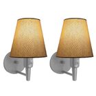 Kit/2 Arandela Cone Md-2013 Cinza C/ Inter Liga E Desl Cúpula