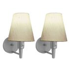 Kit/2 Arandela Cone Md-2013 Cinza C/ Inter Liga E Desl Cúpula