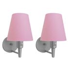 Kit/2 Arandela Cone Md-2013 Cinza C/ Inter Liga E Desl Cúpula