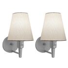 Kit/2 Arandela Cone Md-2013 Cinza C/ Inter Liga E Desl Cúpula