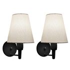 Kit/2 Arandela Cone Md-2013 Preto C/ Inter Liga E Desl Cúpula