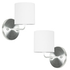 Kit 2 Arandela De Cupula Cilíndrica Branco