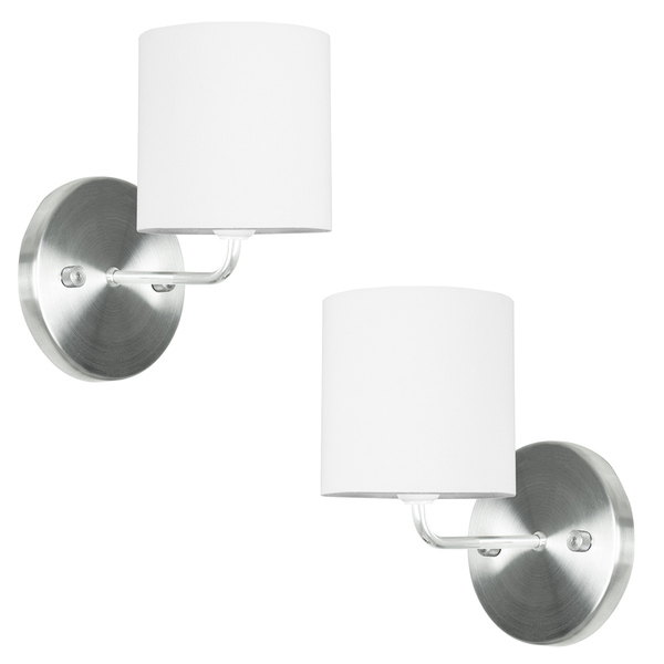 Kit 2 Arandela De Cupula Cilíndrica Branco