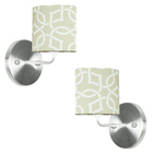 Kit 2 Arandela De Cupula Cilíndrica Elos Bege