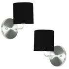 Kit 2 Arandela De Cupula Cilíndrica Preto