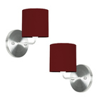 Kit 2 Arandela De Cupula Cilíndrica Vermelho