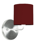 Kit 2 Arandela De Cupula Cilíndrica Vermelho