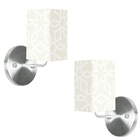 Kit 2 Arandela De Cupula Quadrada Elos Bege