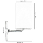 Kit 2 Arandela De Cupula Quadrada Rustico Escuro