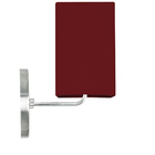 Kit 2 Arandela De Cupula Quadrada Vermelho