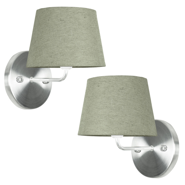 Kit 2 Arandela De Cupula Tradicional Cinza Escuro