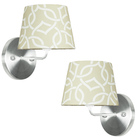 Kit 2 Arandela De Cupula Tradicional Elos Bege