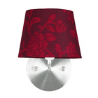 Kit 2 Arandela De Cupula Tradicional Floral Vermelho