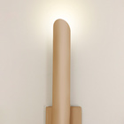 Kit 2 Arandela De Parede Tubo Cilindro 2 Fachos Champagne 50cm