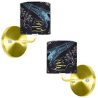 Kit 2 Arandela Dourado De Cupula Cilíndrica Giz