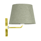 Kit 2 Arandela Dourado De Cupula Tradicional Cinza Escuro