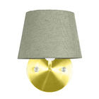 Kit 2 Arandela Dourado De Cupula Tradicional Cinza Escuro