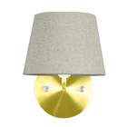 Kit 2 Arandela Dourado De Cupula Tradicional Rustico Escuro