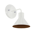 Kit 2 Arandela Interna Retro Tenesse Aluminio Branco / Cobre