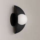 Kit 2 Arandela Luminária De Parede Cacau Globo Vidro Lavabo P