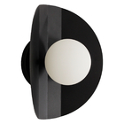 Kit 2 Arandela Luminária De Parede Cacau Globo Vidro Lavabo P