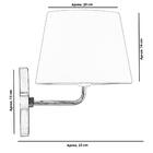 Kit 2 Arandela New Cobre Com Cupula Tradicional Branco