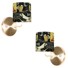 Kit 2 Arandela New Cobre De Cupula Cilíndrica Bar