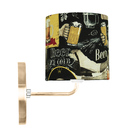 Kit 2 Arandela New Cobre De Cupula Cilíndrica Bar