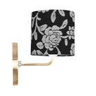 Kit 2 Arandela New Cobre De Cupula Cilíndrica Floral Prata