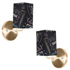 Kit 2 Arandela New Cobre De Cupula Quadrada Giz