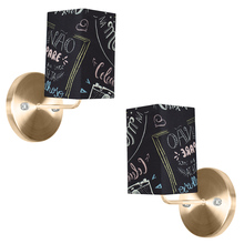 Kit 2 Arandela New Cobre De Cupula Quadrada Giz