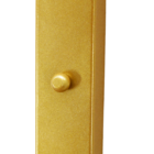 Kit 2 Arandela Parede Globo Duplo Vidro Base Retangular Doura