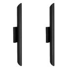 Kit 2 Arandela Parede Tubo Cilindro 2 Fachos Alumínio Preto 5