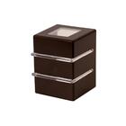 Kit 2 Arandela Policarbonato 2 Aletas 2 Fachos G9 Marrom