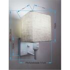 Kit/2 Arandela Quadrada Md-2019 Branco C/ Inter Liga E Desl C