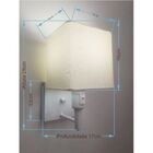 Kit/2 Arandela Quadrada Md-2019 Branco C/ Inter Liga E Desl C