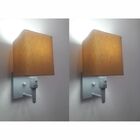 Kit/2 Arandela Quadrada Md-2019 Cinza C/ Inter Liga E Desl Cú