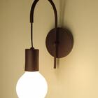 Kit 2 Arandelas Abajur Luminária Parede Quarto Cama Marrom