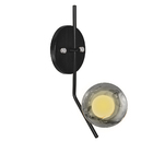 Kit 2 Arandelas Aro Angular Jabuticaba Preto Harmony Fumê