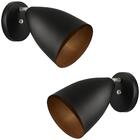 Kit 2 Arandelas Articulada Retro Vegas Gourmet Preto/cobre